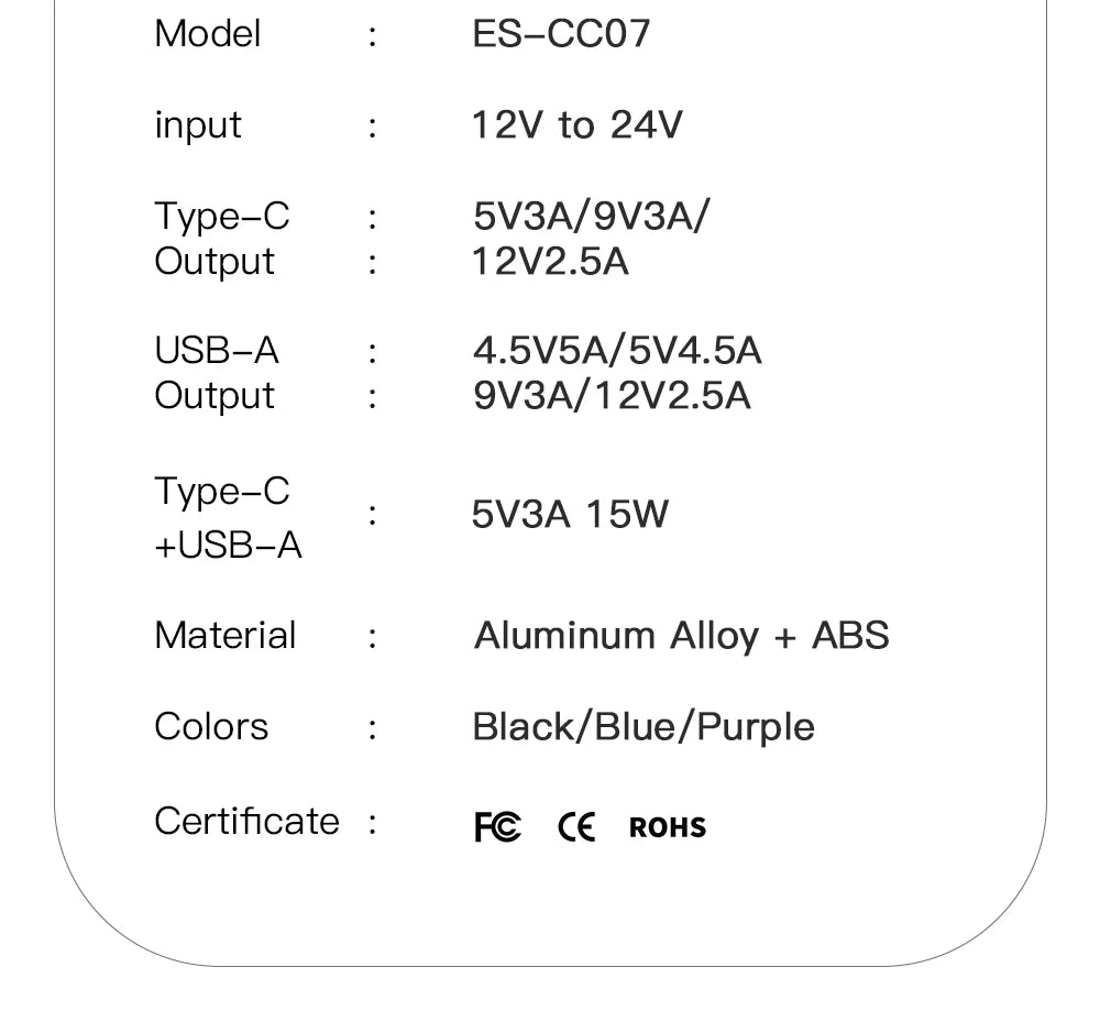 شاحن سيارة Essager USB 30 وات، شحن سريع 4.0، QC PD 3.0 SCP 5A، USB Type C، شحن سريع للسيارة، مناسب لأجهزة iPhone 14 13، Huawei، Samsung، Xiaomi