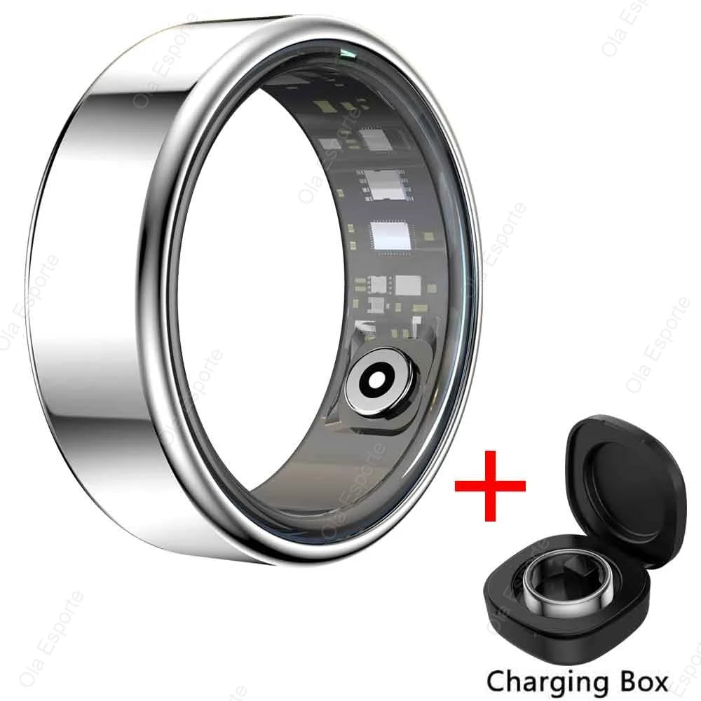 2025 جديد لـ Xiaomi Smart Ring للرجال والنساء، معدل ضربات القلب ورصد الأكسجين في الدم Smartring IP68 و 5ATM مقاوم للماء، وضع متعدد الرياضات