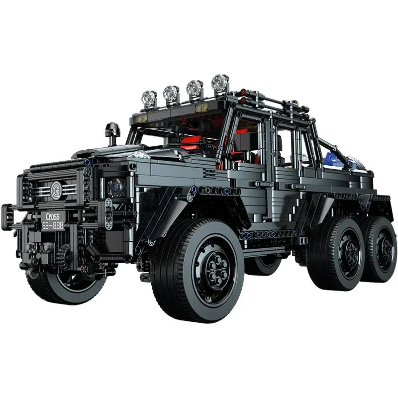 شاحنة بيك أب GrabliWorld MudRaptor™ 6x6 - مجموعة مكعبات الطرق الوعرة 3224 قطعة (مقياس 1:8) 