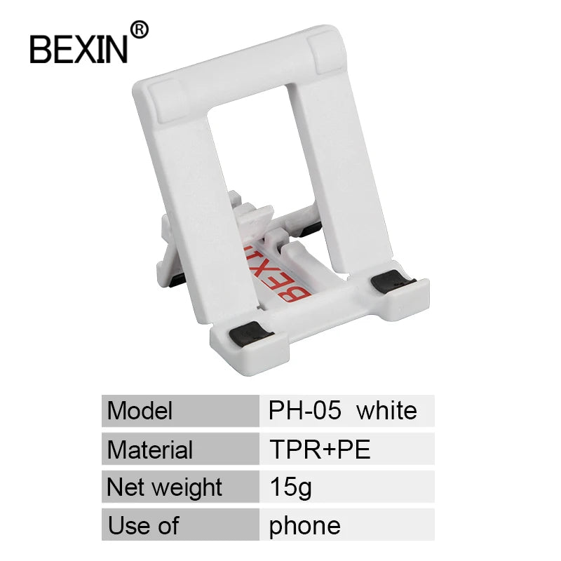 BEXIN uninversal desktop portable support foldable adjustment angle phone stand for mobile phone tablet