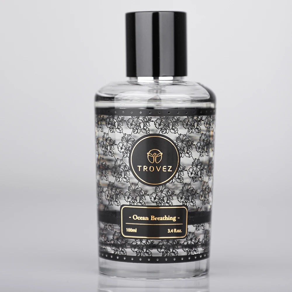 TROVEZ Ocean Breathing 100ml Perfume Elegant Fresh Fragrance Citrus Tone Unisex Perfume Long-lasting Scent Body Spray Scent Gift