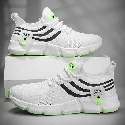 New Men's Sneakers Thick Sole Comfortable Casual Shoes Men Breathable Running Shoes Summer Man Tennis Shoes Large Size Men Shoe