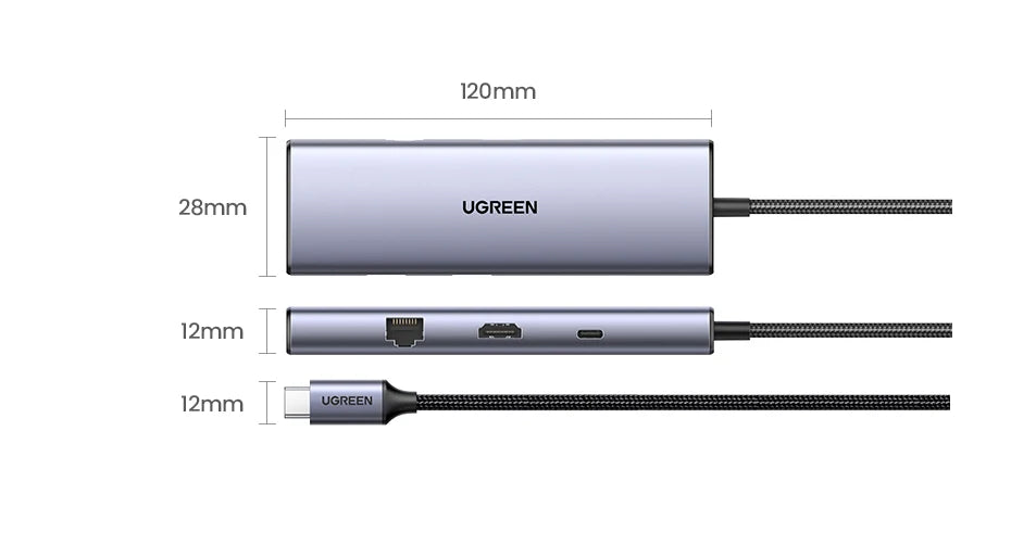 UGREEN USB C HUB 4K60Hz HDMI Adapter USB C to USB3.0 PD100W SD&TF for MacBook Pro Air Laptop Type C 3.1 Splitter Docking Station