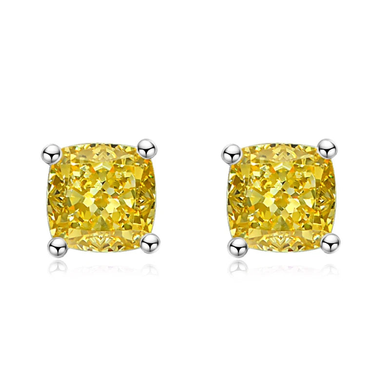 Lnngy Oval/Marqusie Cut Artificial Emerald Stud Earring for Women ohrringe silber 925 Sterling Silver Earring Daily Jewelry Gift
