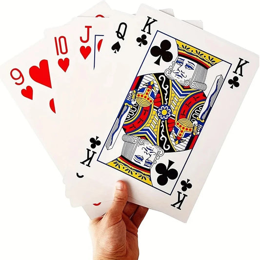 Oversized Playing Cards Jumbo 4x Larger Party Carnival Games For Adluts Juego De Mesa Familiar Divertido Funny Novelty Gifts