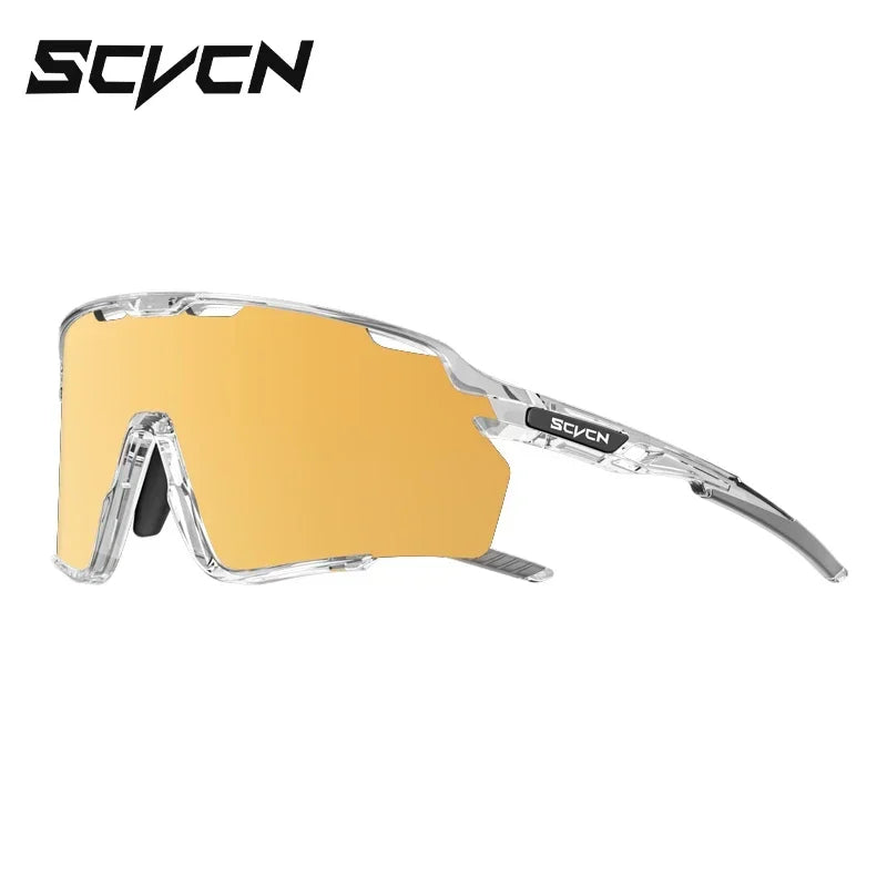 Scvcn Cycling Sunglasses for Men Glasses UV400 Bicycle Goggles Mountain Road Bike Eyewear Multi Colors Running Hiking Driving