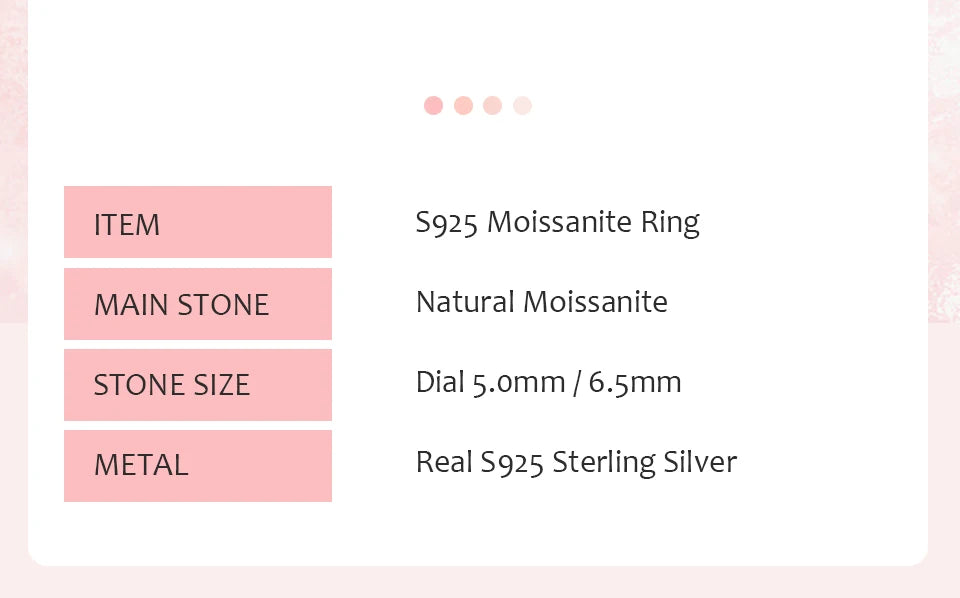 GRA Luxury 1CT Certified Moissanite Diamond Gemstones Rings for Women Real 925 Sterling Silver Wedding Gorgeous Fine Jewelry