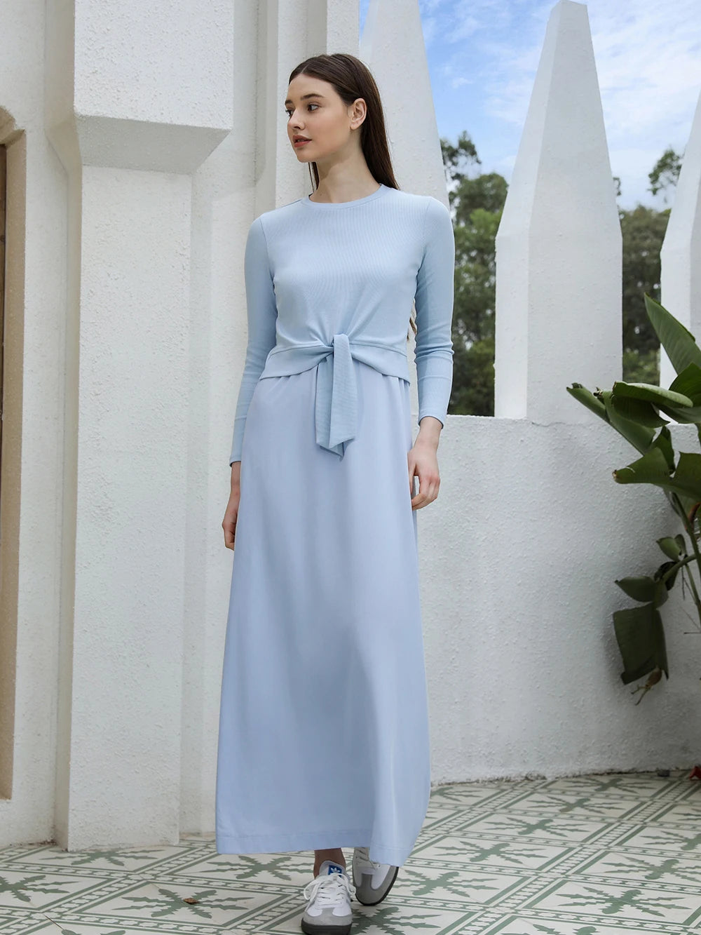 AP SS25 Women Wrap Ribbed T-Shirt & Lady Blend Slip Dress – 5 Colors