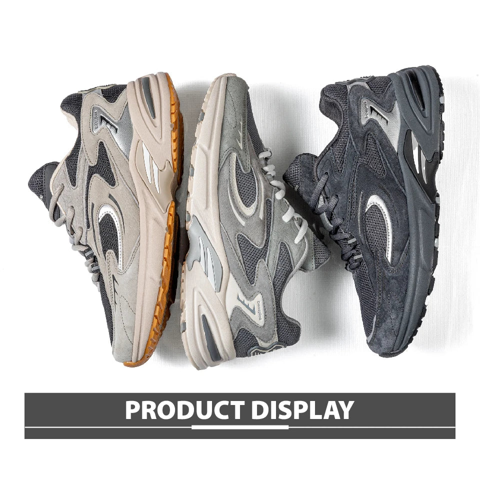 Baaslpoa New Men's Running Shoes Casual Mesh Fabric Breathable Non-Slip Walking Shoes Male Outdoor Basketball Sports Shoes