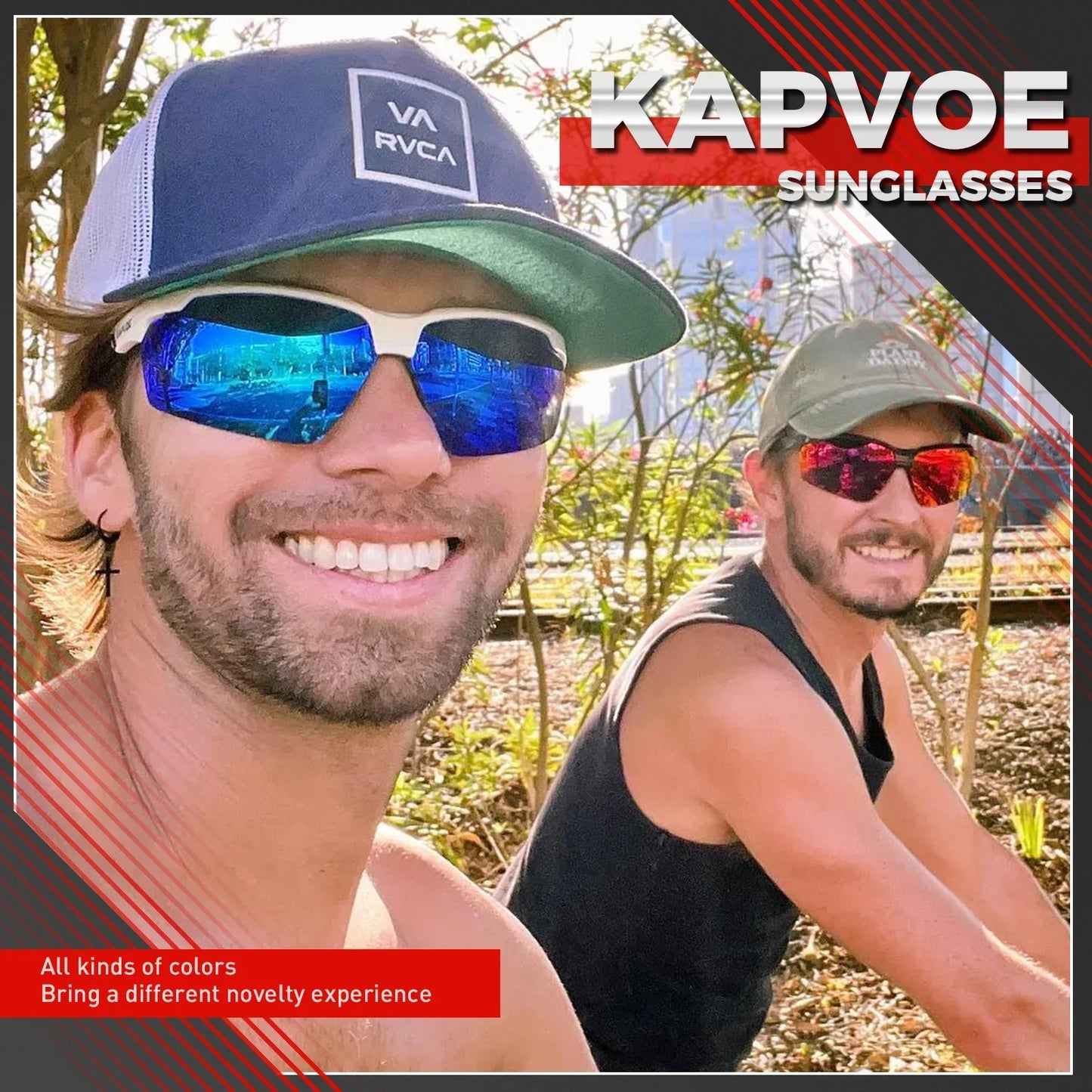 KAPVOE Polarized Cycling Glasses Sunglasses Sports Glasses MTB Glasses Cycling Glasses Men Road Bike for Women Cycle Goggles