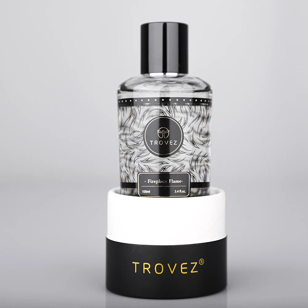 TROVEZ Fireplace Flame Eau de Parfum 100ml Perfume Smoky Woody tone Tone Long-lasting Fragrance Body Spray Scent Perfume Man