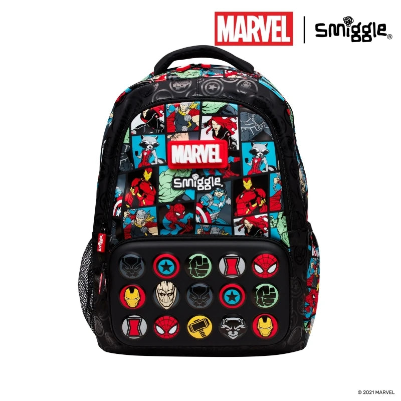 Genuine Australia Smiggle Marvel Backpack Cartoon Series Spider-Man School Bag Anime Backpack Student Gift Separate Purchases