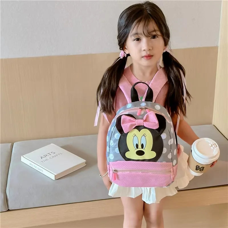 Cartoon Backpack For Baby Boys Girls Minnie Mickey Mouse Children Lovely Schoolbag Kindergarten Schoolbag Kids Gift