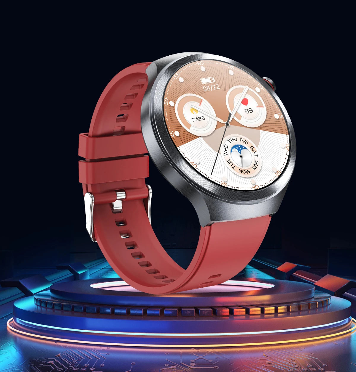LIGE 2025 Men's ECG Smart Watch 1.73” AMOLED Screen Emotional Fatigue Monitoring NFC Access Control Fitness Tracker Watch