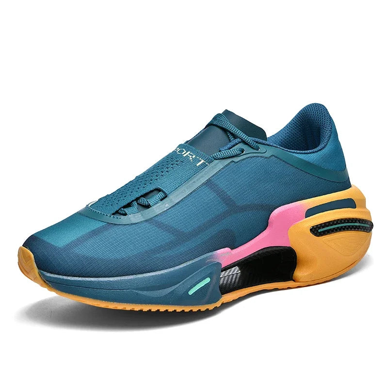 New Men's Running Shoes Breathable Soft Flat Outdoor Sports Cushioning Running Shoes Mesh Comfortable Casual Sneakers for Men