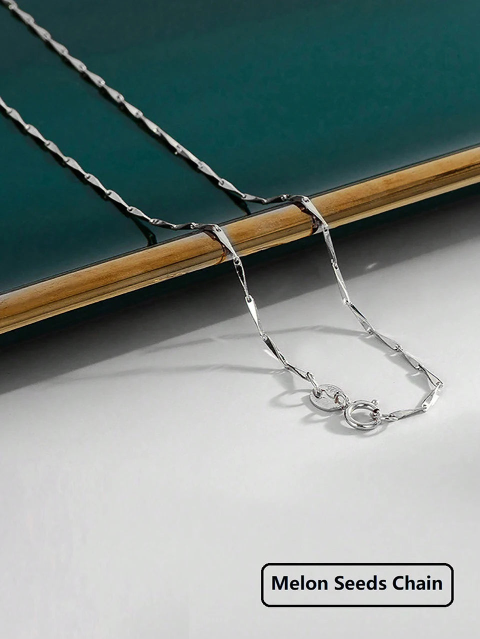 GRA 18K Gold Minimalist Box Snake Chain Necklace for Women Gift 40cm 45cm Choker Real 925 Sterling Silver Fashion Fine Jewelry
