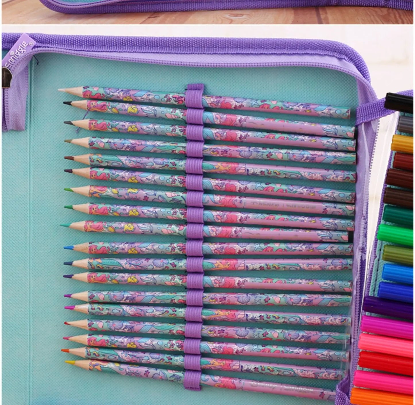 Genuine Disney Australia Smiggle Mermaid School Bag Children Stationery Student Pen Case Lunch Bag Backpack Children's Gift