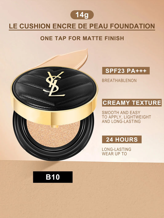 Yves Saint Laurent Le Cushion Encre De Peau-Luminous Matte Cushion Foundation SPF 33/ PA++  All Day Flawless Coverage Shine-Free