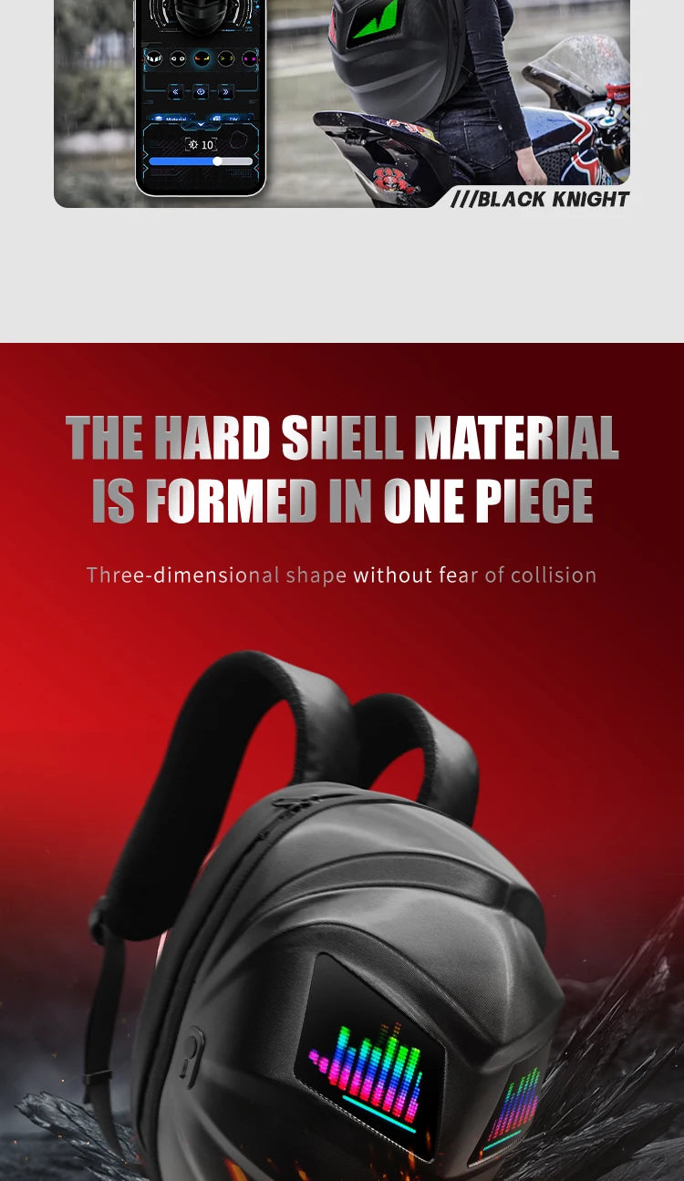 LED Travel Backpack For Men Hard Shell Motorcycle Cycling Helmet eye Backpack for woman Business Travel school Laptop Backpack