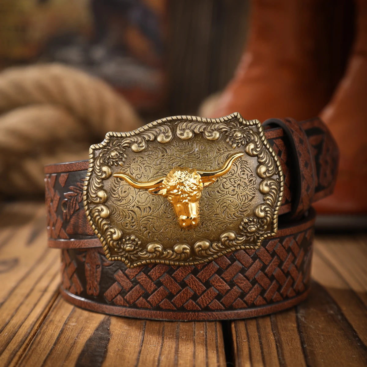 Vintage meets fashion! PU alloy buckle belt, suitable for both men and women, to create a personalized Western style