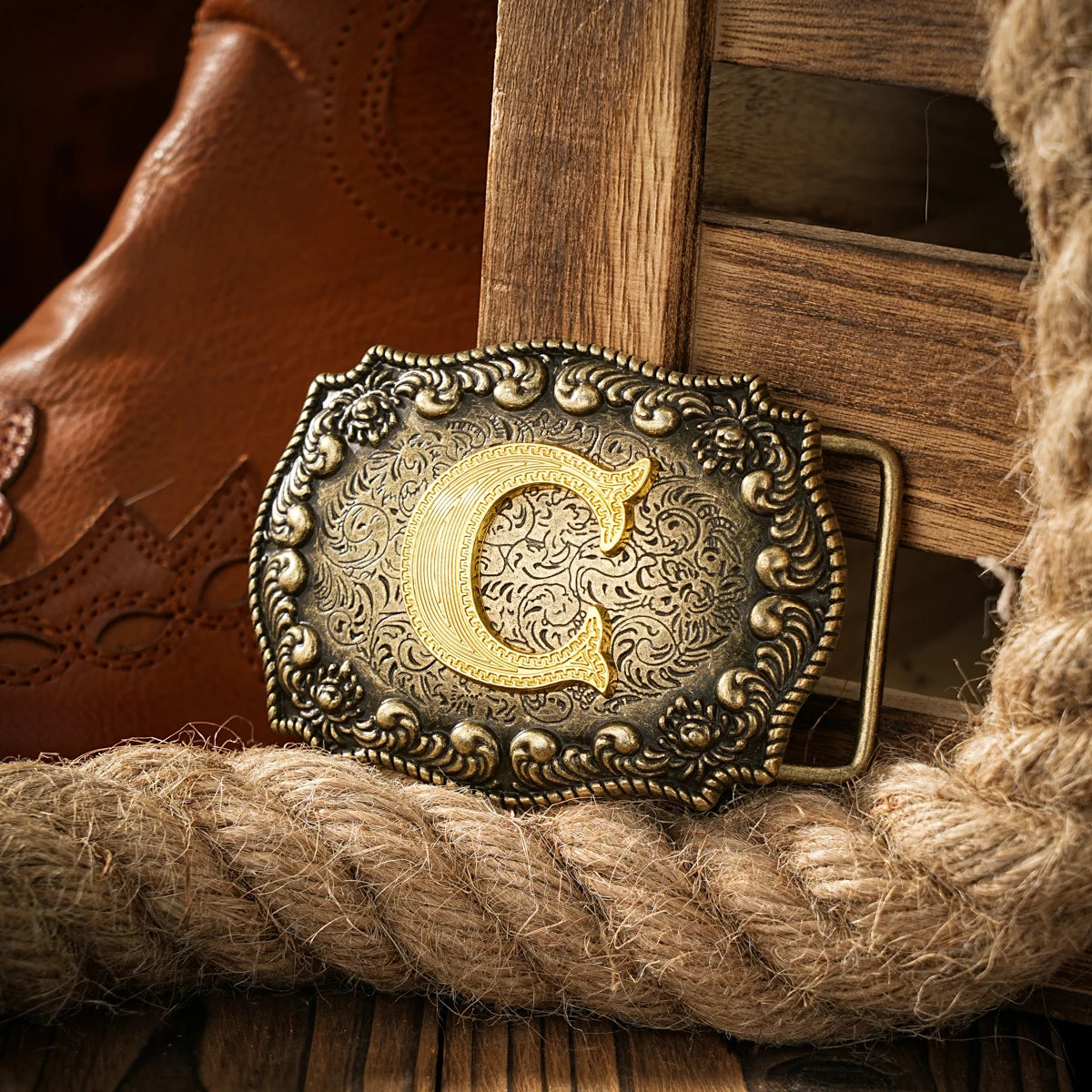 Western style letter motherboard buckle belt buckle head belt buckle head one