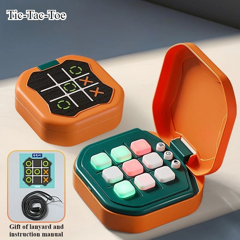 Tic-Tac-Toe Board Board Multifunctional Electronic Games Montessori Puzzle Table Game Chess Chess Set Portable For Adults Kids