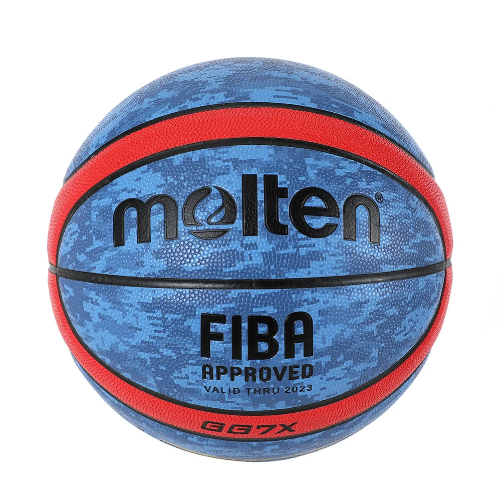 Molten Basketball PU Official Certification Competition Basketball Standard Ball Men's and Women's Training Ball SIZE 7 6 5