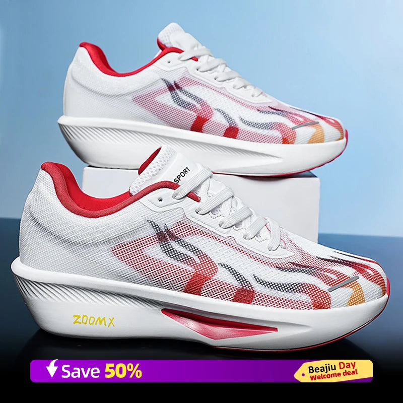 Men Running Shoes Marathon Breathable Outdoor Sports Shoes Lightweight Sneakers Comfortable Athletic Training Footwear Size47