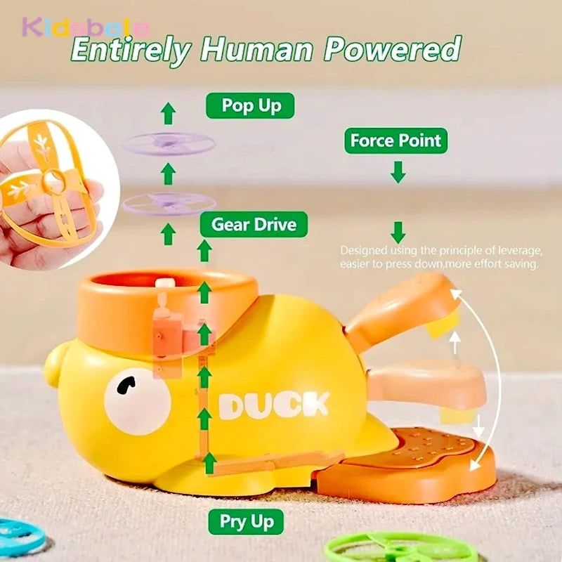 Flying Disc Shooters Duck Saucer Outdoor Yard Shooting and Catching Sport Training Educational Garden Game Kids Flying Disc Toy
