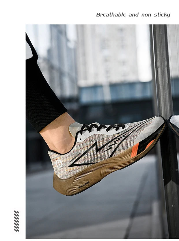 2023 New Full Palm Carbon Plate Running Shoes for Men and Women's Marathon Racing Shock Absorbing Sports Shoes Training Shoes