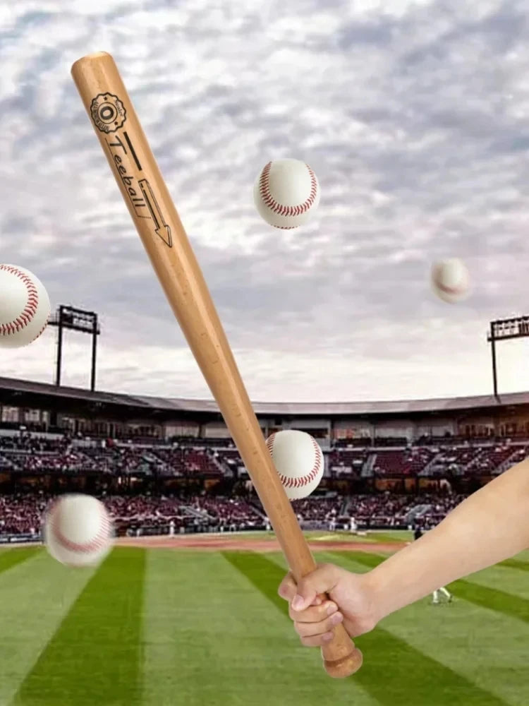 Professional Hardwood Baseball Bat 21-29 Inch Solid Wood for Sports Training Home Car Defense Personal Self-Defense