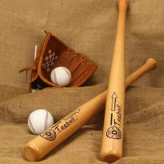 Professional Hardwood Baseball Bat 21-29 Inch Solid Wood for Sports Training Home Car Defense Personal Self-Defense