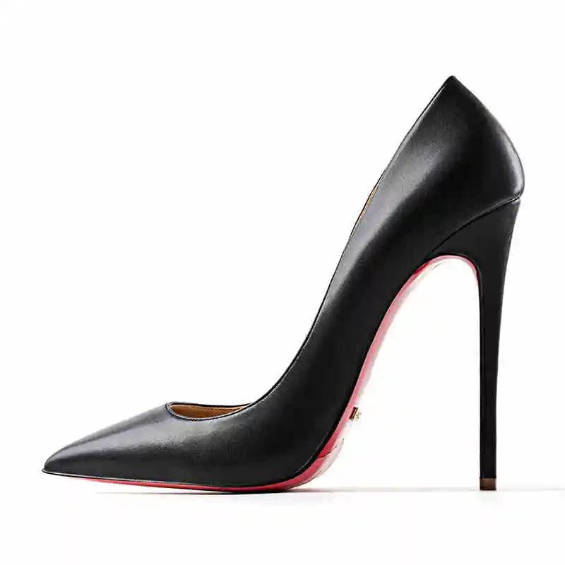 8cm (1) Women’s Patent Leather Pointed-Toe High Heels – 8cm Thin Heel