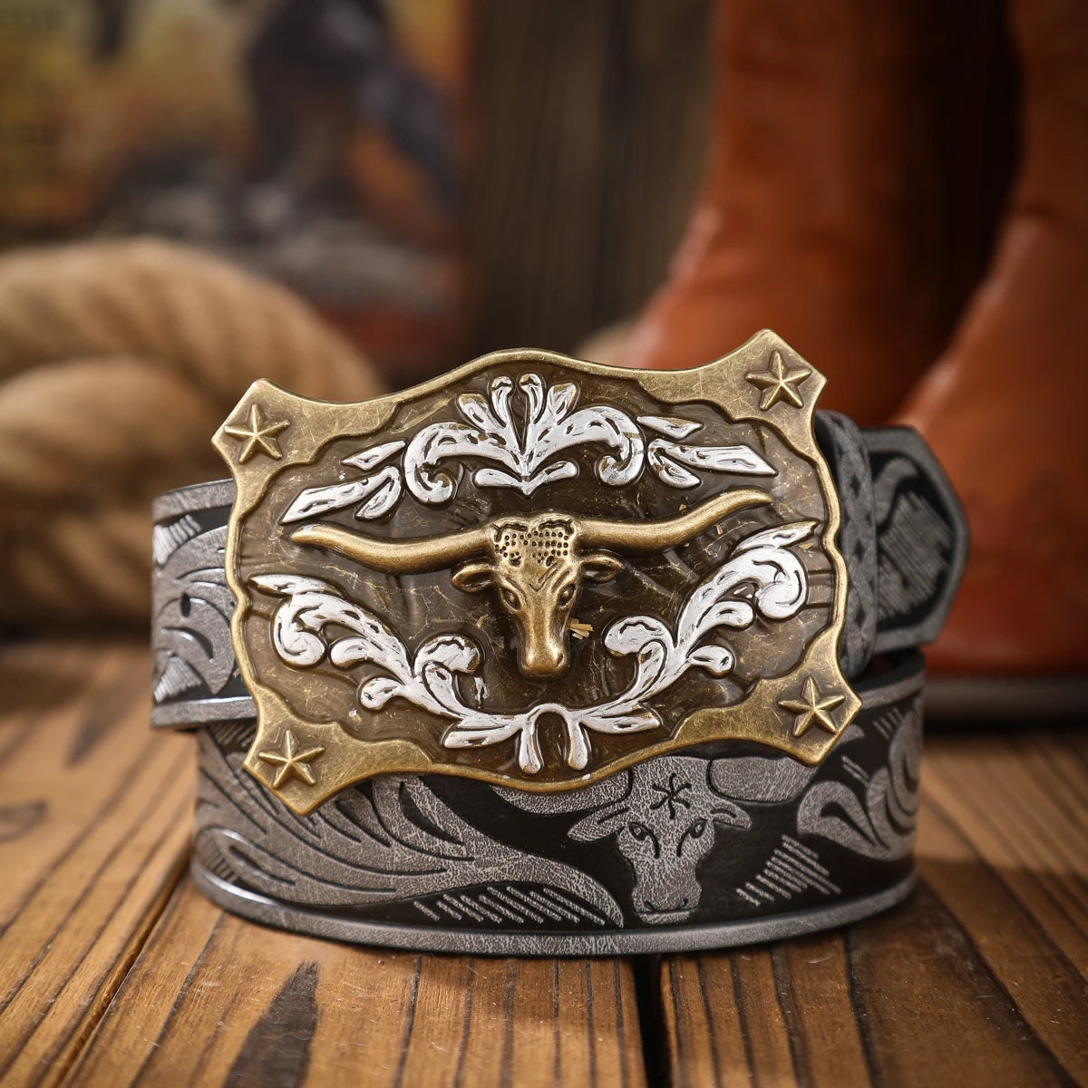 Vintage meets fashion! PU alloy buckle belt, suitable for both men and women, to create a personalized Western style
