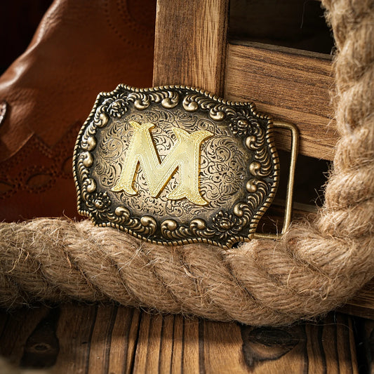 Western style letter motherboard buckle belt buckle head belt buckle head one