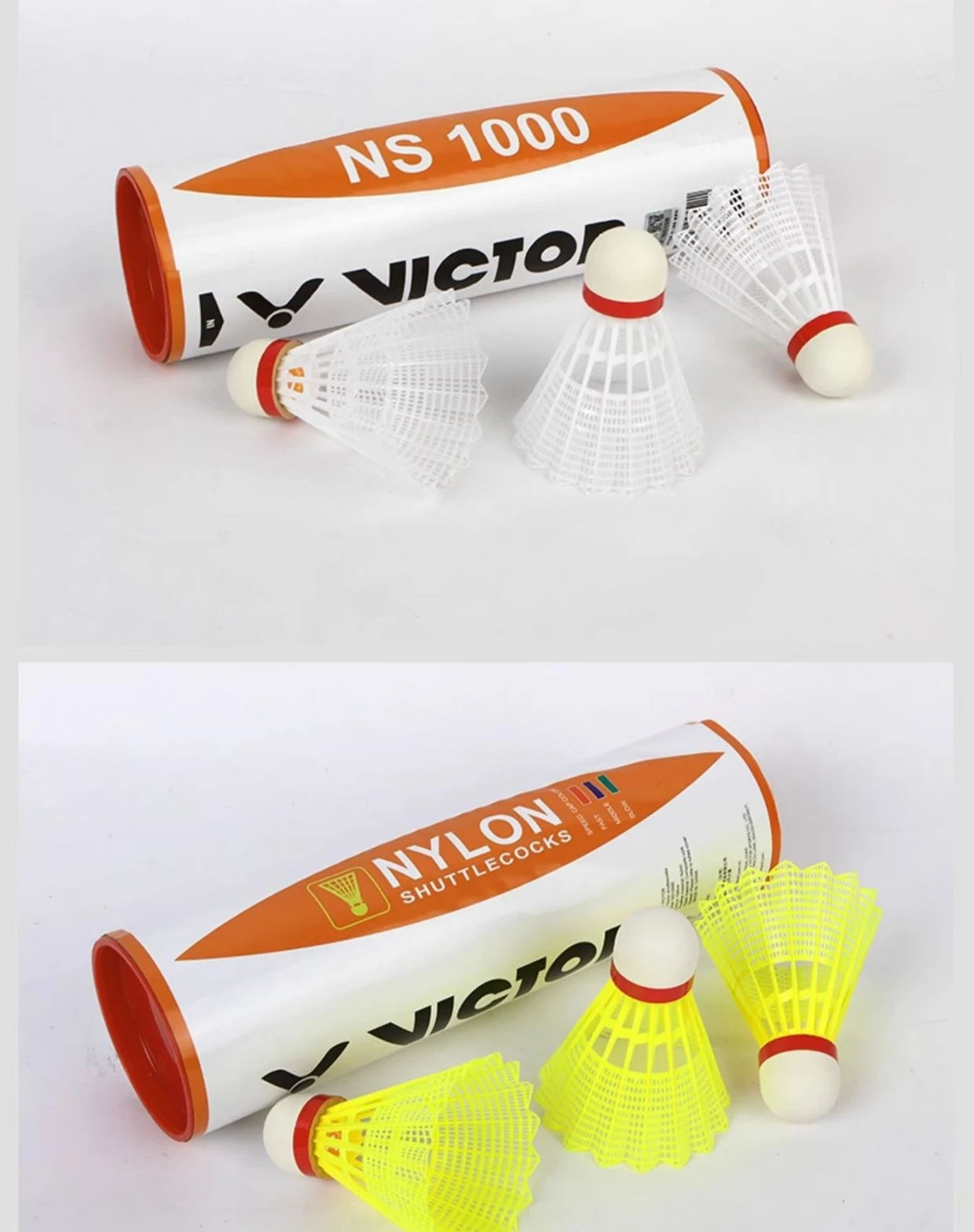 1 Tube 3Pcs Victor new carbon sound NCS artificial badminton with stable flight and endurance for matches