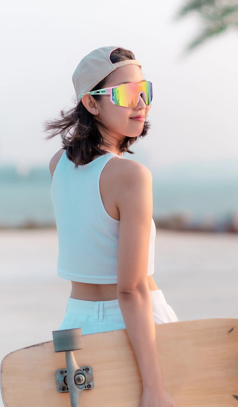 SCVCN Outdoor Bike Cycling Sunglasses Men MTB Road Driving Glasses Sports Women Hiking Bicycle Cycling Glasses UV400 Goggles New