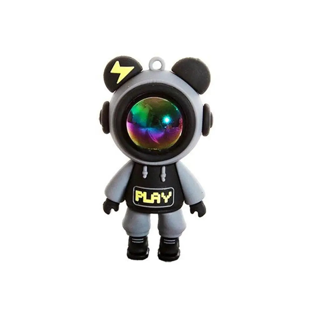 Car Air Outlet Perfume Tablets 3D Lightning Bear Air Conditioner Mouth Interior Decoration Products Car Deodorization Spaceman