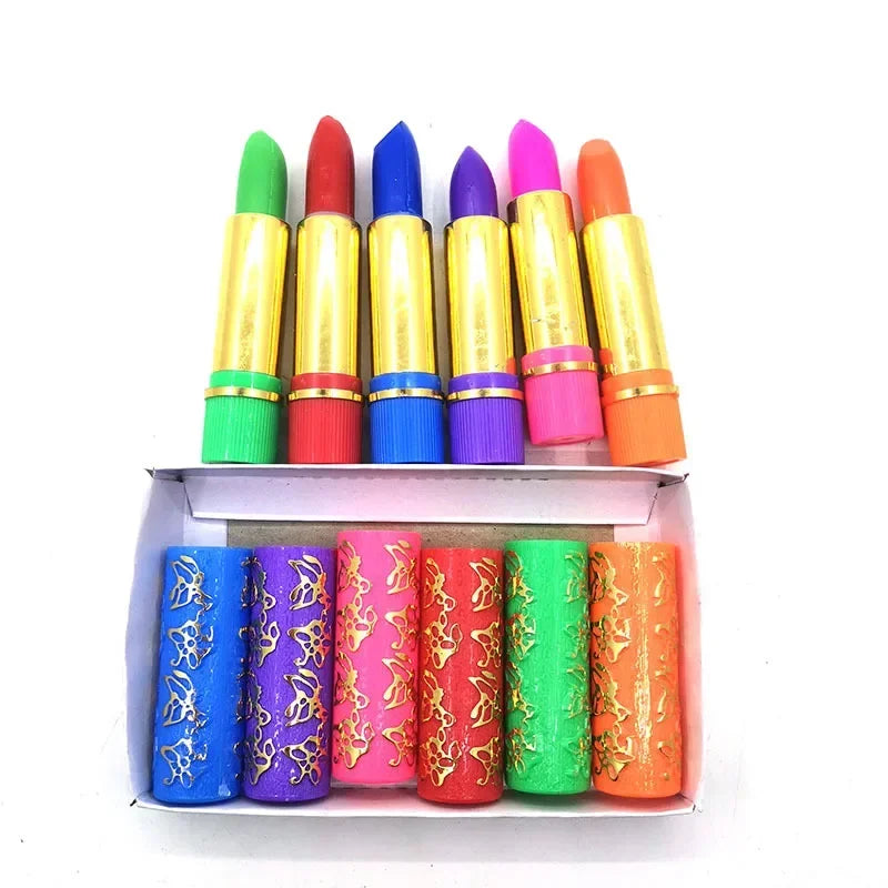 6PCS/Box Lipstick Dark Green Magic Lipgloss Lipstick Long Lasting Waterproof Butterfly Lip Tint Cosmetics Makeup Maquiagem