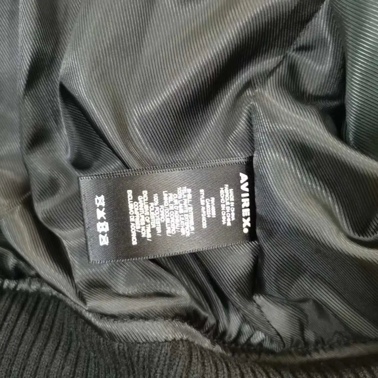 Avirex Fall New Listing Original Men's Casual Iconic Military Bomber Jacket US Size European Antique Sheepskin Coat Black Top