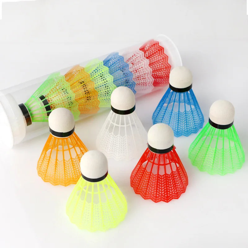 6pcs/set Color badminton color plastic foam ball head outdoor leisure sports hit resistant stability training ball Shuttlecock