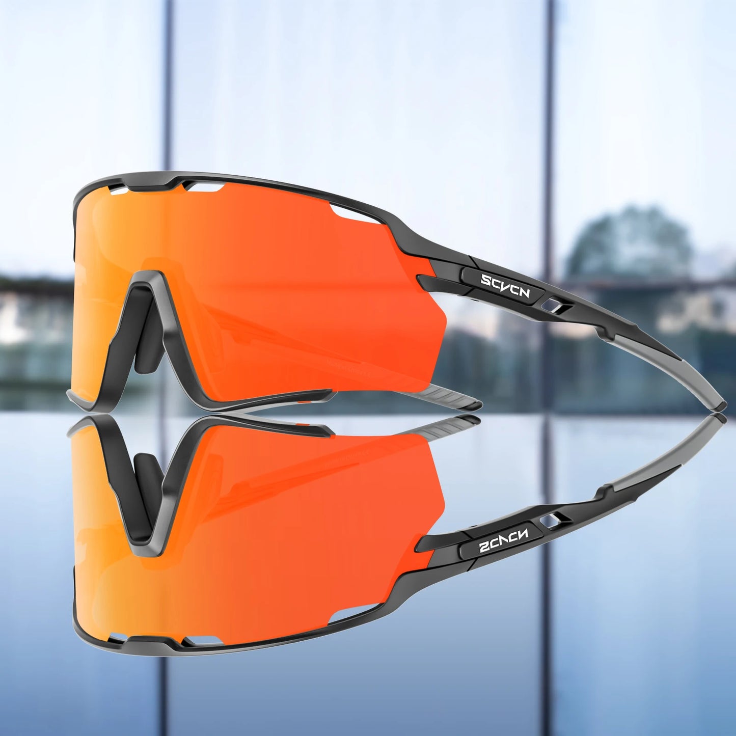 Scvcn Cycling Sunglasses for Men Glasses UV400 Bicycle Goggles Mountain Road Bike Eyewear Multi Colors Running Hiking Driving
