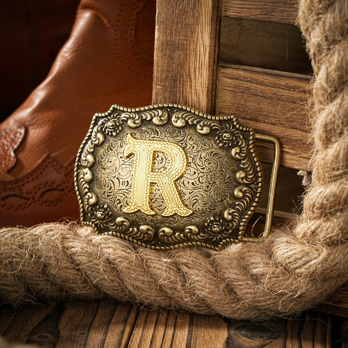 Western style letter motherboard buckle belt buckle head belt buckle head one
