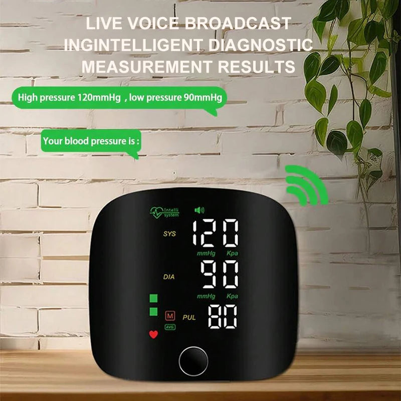 🖤 JUSTLANG Rechargeable (C type) Wrist Blood Pressure Monitor,2 Users | Digital Tonometer | Heart Rate & Irregular Pulse Detection | LED Display