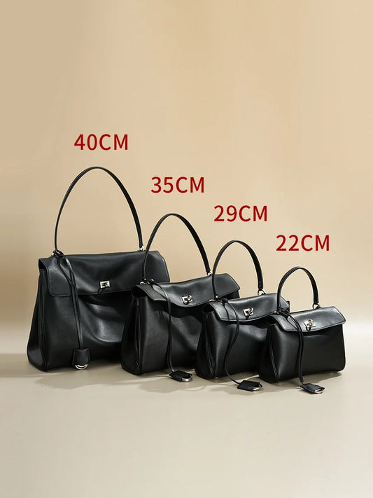 Rodeobag leather handbag, single shoulder crossbody bag, large capacity women's commuting high-end tote bag