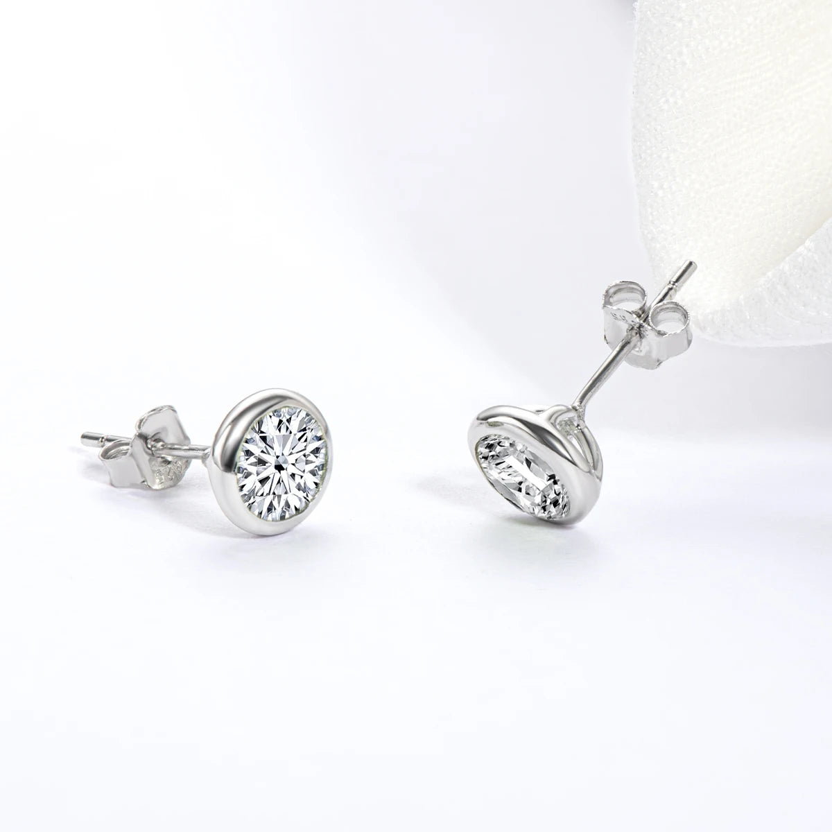 Lnngy Natural Colorful Gemstones Stud Earring for Women pendientes plata 925 Sterling Silver Earrings Daily Jewelry Gift