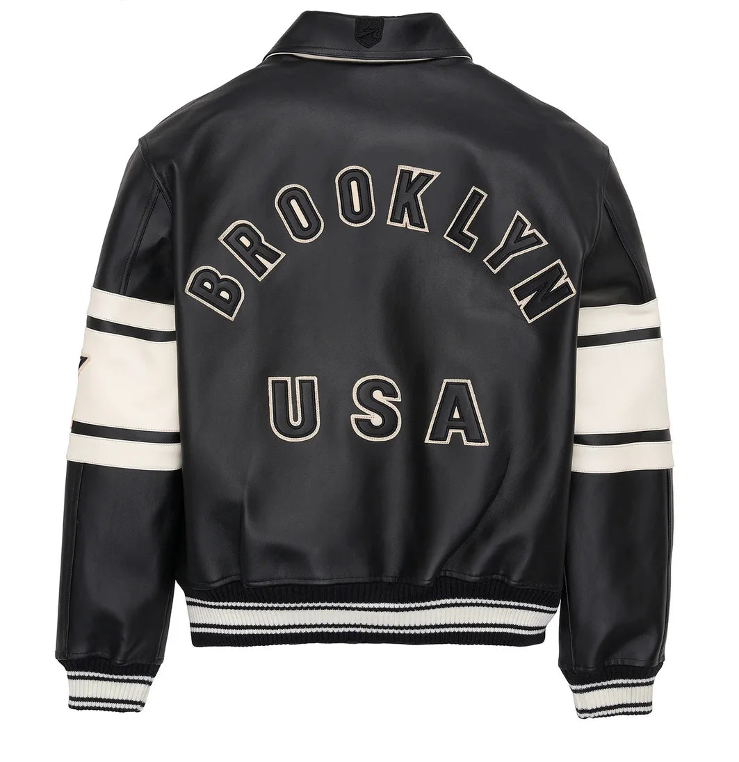 Men's Clothing Genuine Leather Jacket with American Size French Lamb Leather Embroidery Autumn Winter Classic Warm Casual Coat