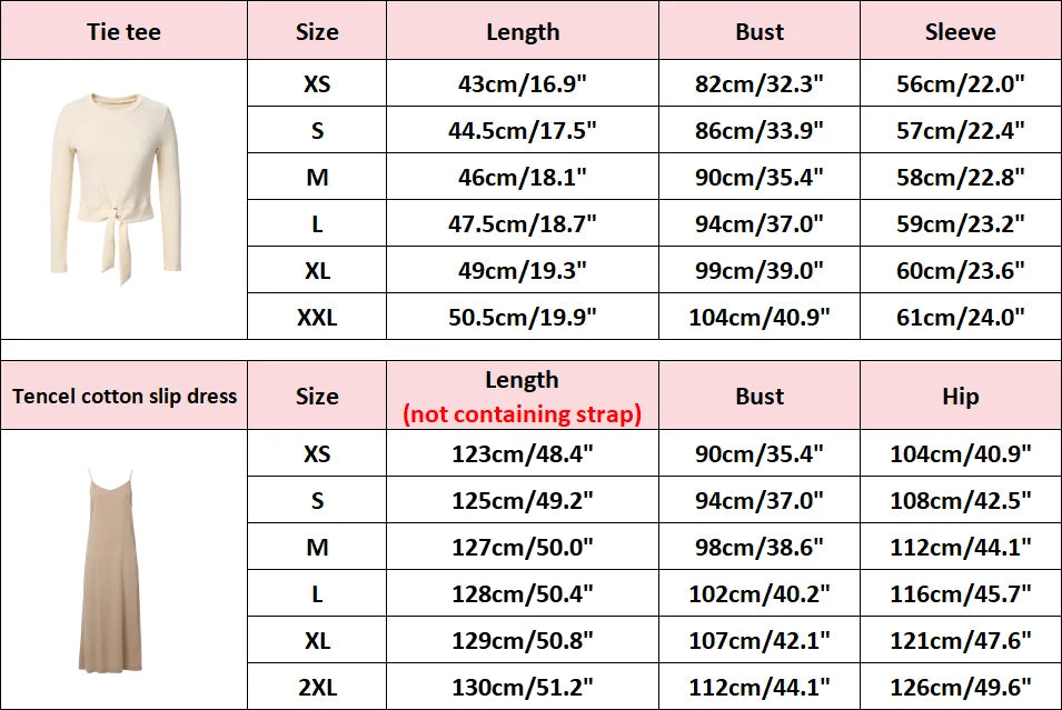 AP SS25 Women Wrap Ribbed T-Shirt & Lady Blend Slip Dress – 5 Colors