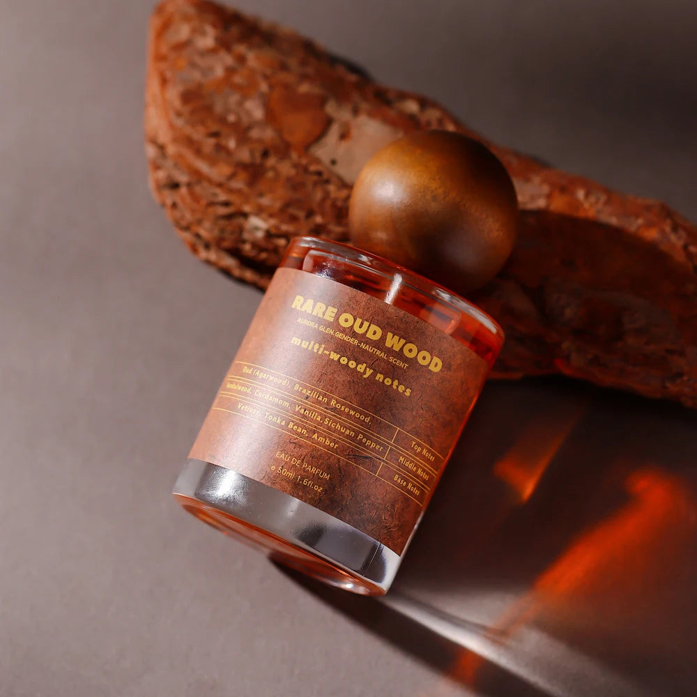 Rare Oud Eau de Parfum - Woody Unisex Perfume with Agarwood, Sandalwood & Tonka Bean | 50ML Luxury Fragrance for Women & Men