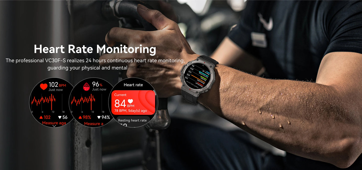 LIGE Fashion Smart Watch Bulit-in GPS Compass Altimeter Barometric 5ATM Waterproof AMOLED Screen Bluetooth Call Sport Smartwatch